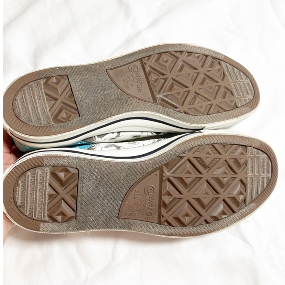 Converse ALL star unicorn colorful metallic low top sneakers. Sz M6 W8 like new - Picture 6 of 15